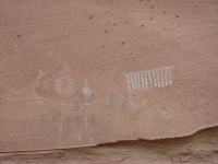 Pictographs by the Arch